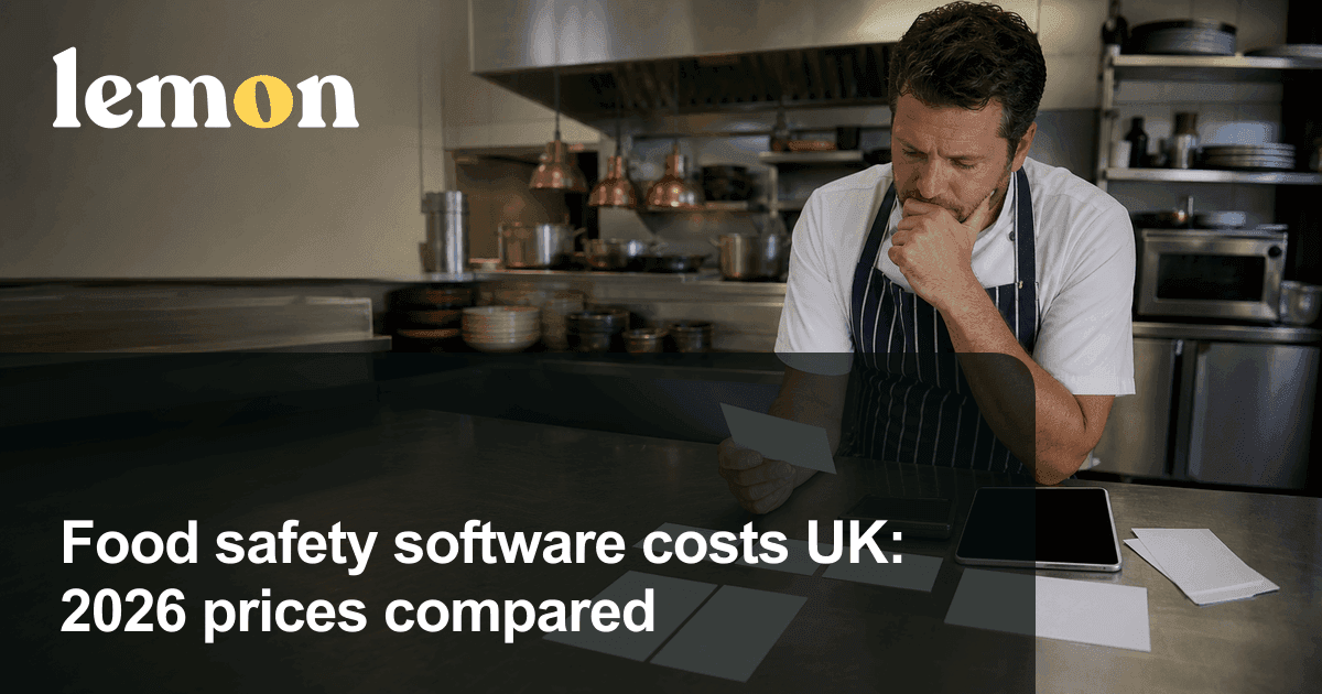 Food safety software costs UK: 2026 prices compared