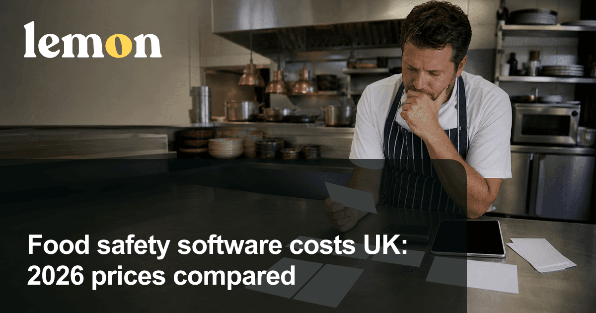 Food safety software costs UK: 2026 prices compared