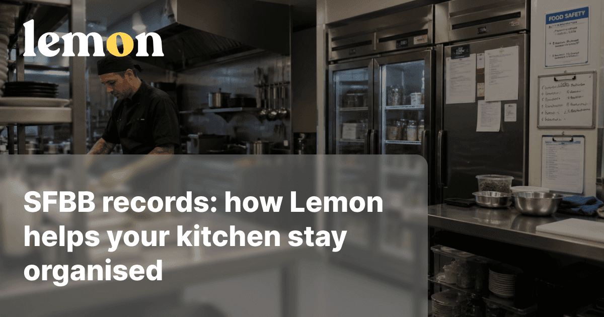 SFBB records in Lemon: checks, reviews and diary sign-off